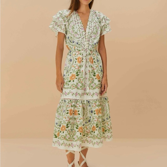 FARM Rio Dresses & Skirts - NWT FARM RIO Floral Print Midi Dress